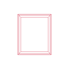 Objects Picture Frames Ikea Ramsborg Frame Medium Editable Svg Line Art, Free Vectors File